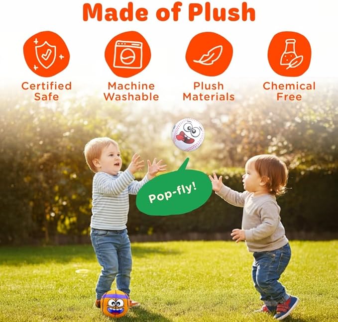 Move2Play, Hilariously Interactive Toy with Music & Sound Effects | Birthday Gift for Boy & Girl | Ball for Toddler & Baby | Indoor/Outdoor | 1, 2, 3+ Year Old