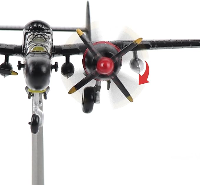 Northrop P-61B Black Widow 1:144 Scale Aircraft Model Kits WWII Fighter Model Metal Die-cast Model Aircraft for Collection Or Airplane Model Gift
