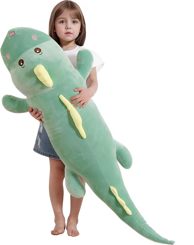 40 inch Giant Dinosaur Soft Body Pillow Plush Dino Toys, Cute Big 3.3 Feet Dinosaur Stuffed Animals, Gifts for Girls Kids Boys, Birthday