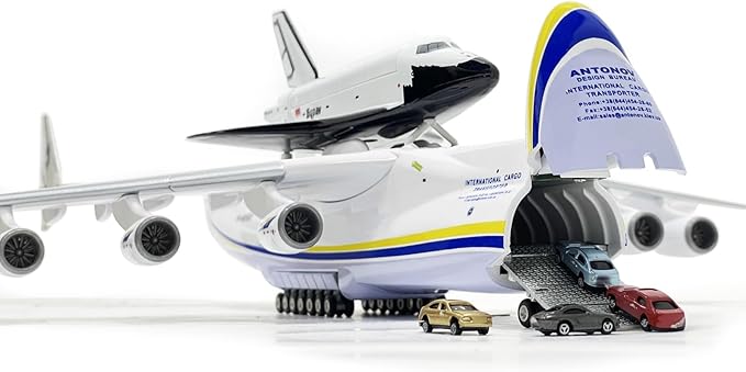 1:200 Scale AN225 Model Airplane，Openable Cabin, 17-inch Length, Resin Aircraft Model Toy for Gifts and Collections (an225-3)