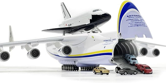 1:200 Scale AN225 Model Airplane，Openable Cabin, 17-inch Length, Resin Aircraft Model Toy for Gifts and Collections (an225-3)