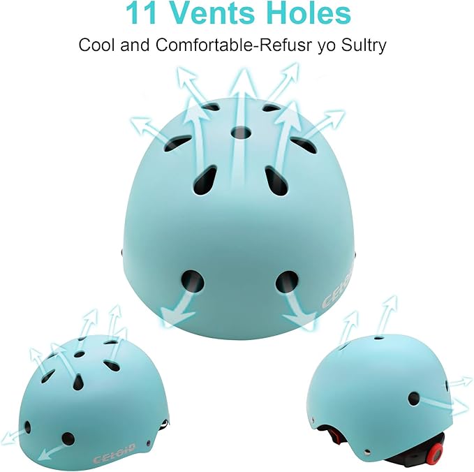 Kids Bike Helmet,Toddler Skateboard Helmets for Ages 2-3-5-8-14 Years Boys Girls，Adjustable Multi-Sport Bicycle Skateboarding Football Roller Skating Scooter Rollerblade Balance Bike Helmet