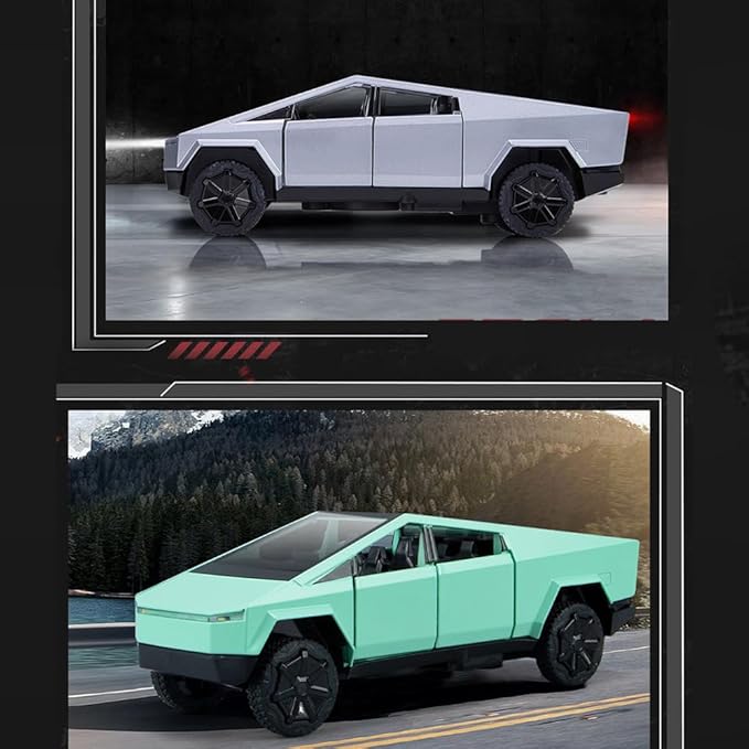 1/32 Diecast Pickup Car Model Alloy Toy Car with Sound Light and Pull Back, Toy Trucks for Boys Pickup Truck Toy Metal Model Trucks for Kids Gift Truck Enthusiasts Collection