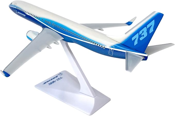 Flight Miniatures Boeing Demo (04-Cur) 737-900w 1:200 Scale - Plastic Snap-Fit Model Airplane - Collectible Replica of Boeing Demo Airlines Aircraft Part# ABO-73790H-005