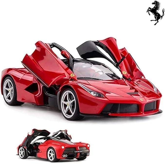 100 CLASSIC Officially Licensed RC Ferrari LaFerrari Remote Control RC Car Series 1:14 Scale Full Function Electric Sport Racing Hobby Toy Car (50100Red, 1:14)