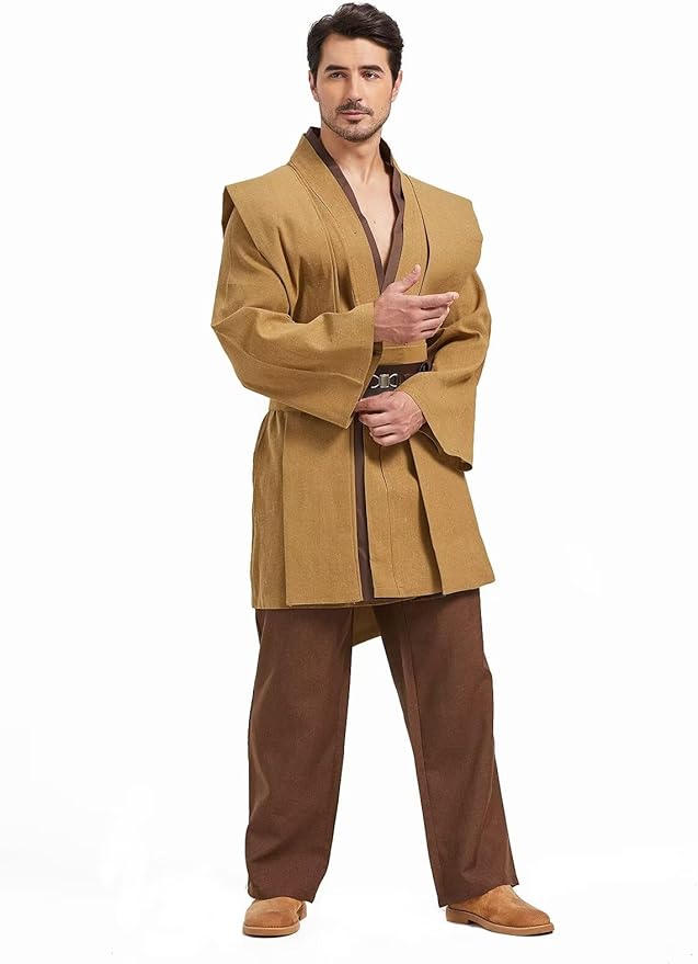 Knight Costume Adult Men's Tunic Hooded Robe Outfits Halloween Cosplay Uniform