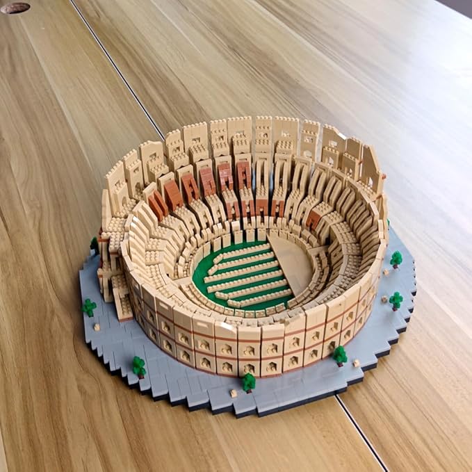 5000pcs Euro Construction Roma Colosseum Micro Mini Building Blocks Toys - Bring The Ancient History Home & Enjoy Challenging Entertainment Time