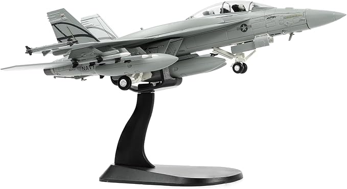 1/72 F/A-18F Ultimate Hornet Diecast Alloy Aircraft Model F18F Fighter Jet Simulation Model Kit Military Aircraft Model with Bracket for Collection and Gift