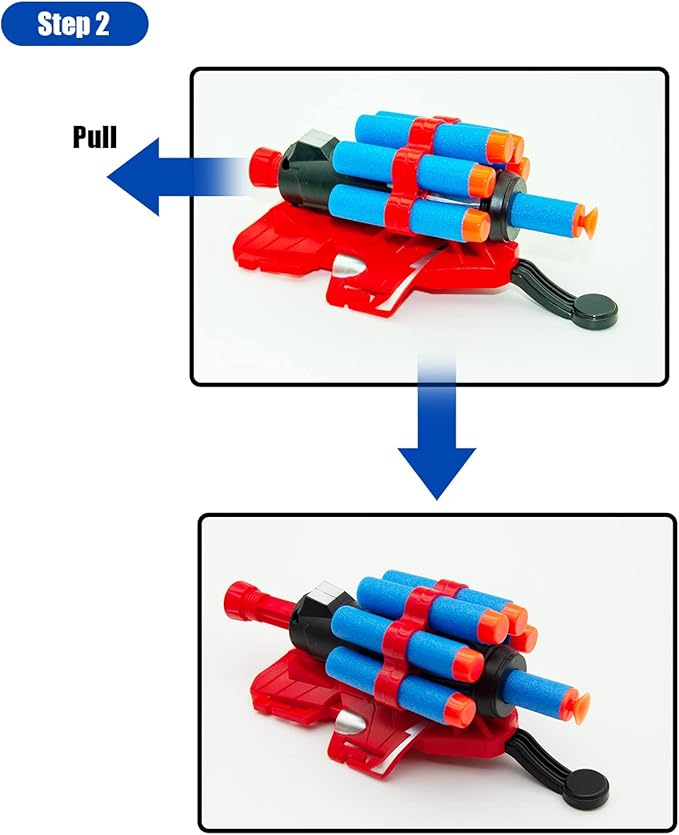 2 Sets Spider Web Shooters Cosplay Launcher Gloves with Wrist Toy Set Hero Webs Shooter for Kids