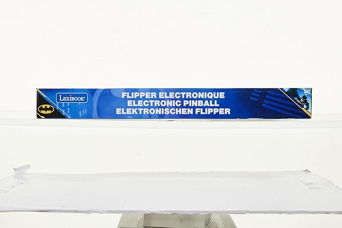 LEXiBOOK Batman Electronic Pinball Machine, Fun Sounds and Light Effects, 5 Obstacles, Works with 3 LR14 Batteries, Black/Yellow, JG610BAT