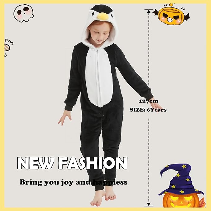 SWEETXIN Unise Kids Jumpsuit Cosplay Onesie One Piece Suit for Girls Boys Halloween Character Costume Dress Up Party