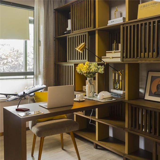 24-Hours 18” 1:130 Model Jet Airplane American Plane United Airlines B787 Model Plane Diecast Airplane for Adults with LED Light(Touch or Sound Control) for Decoration or Display