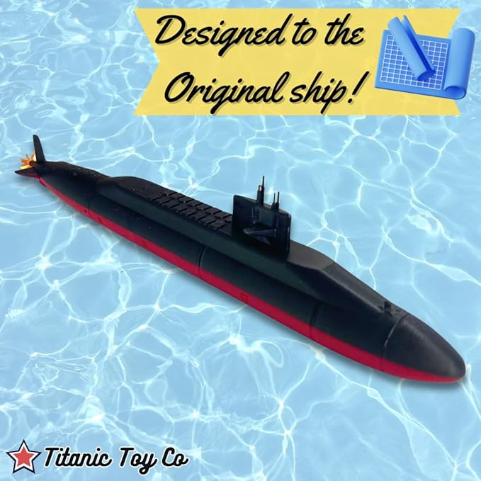 12-Inch Lafayette-Class Submarine Model – Detailed Replica of The Iconic Ballistic Missile Submarine – Nautical Enthusiasts and Military Collectors Titanic Toy, Titanic Model