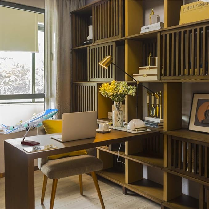 24-Hours 18” 1:130 Scale Model Jet United States Air Force One Plane B747 Model Planes Kits Display Diecast Airplane for Adults with LED Light(Touch or Sound Control)