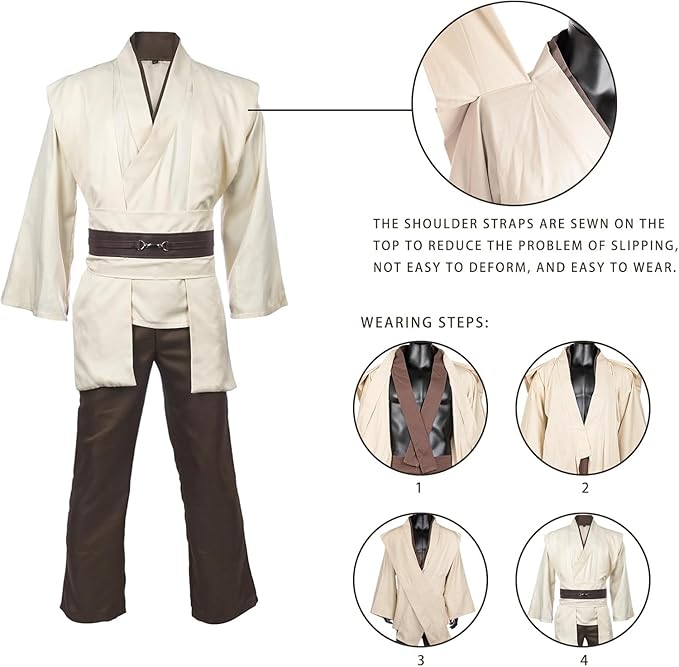 Polyester Halloween Cosplay Costume Men Knight Robe for Adutls Outfits for Theme Party Collectibles