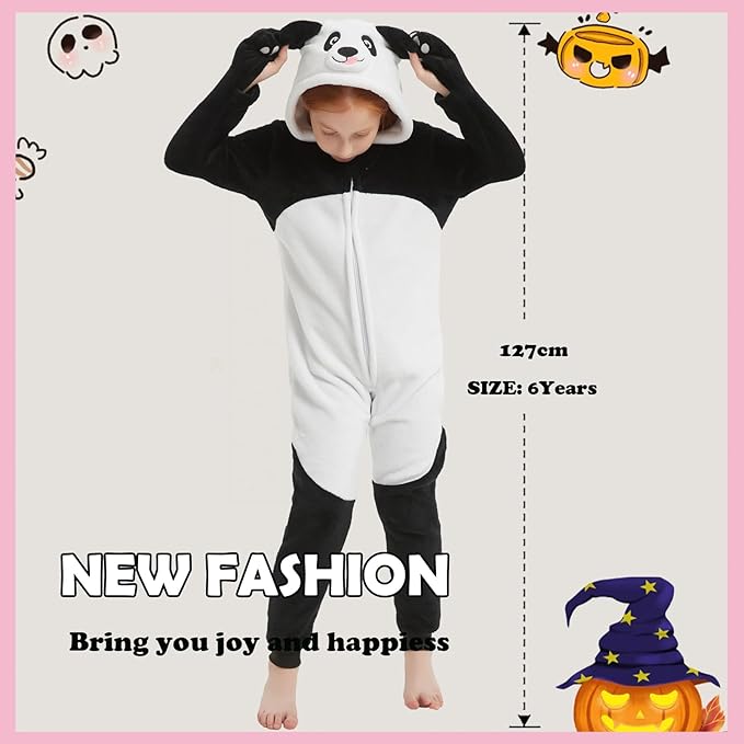 SWEETXIN Unise Kids Jumpsuit Cosplay Onesie One Piece Suit for Girls Boys Halloween Character Costume Dress Up Party