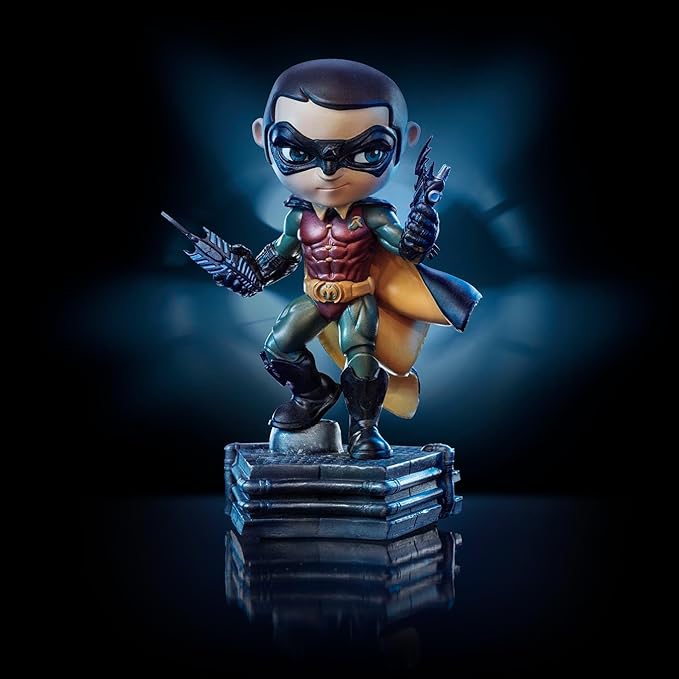 Iron Studios Statue Collectibles PVC Minico Robin - Batman DC Comics 5.7 inches Multicolor