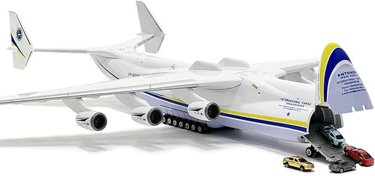 1:200 Scale AN225 Model Airplane，Openable Cabin, 17-inch Length, Resin Aircraft Model Toy for Gifts and Collections (an225-1)