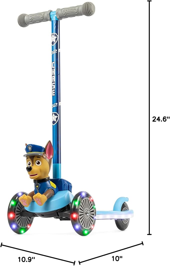 3D Kick Scooter for Kids, Self-Balancing 3 Wheeled Light Up Scooter with Extra Wide Anti-Slip Deck, Rear Brake, Lean to Steer, Lightweight Design, for Kids 3 and up, 75 LB Limit