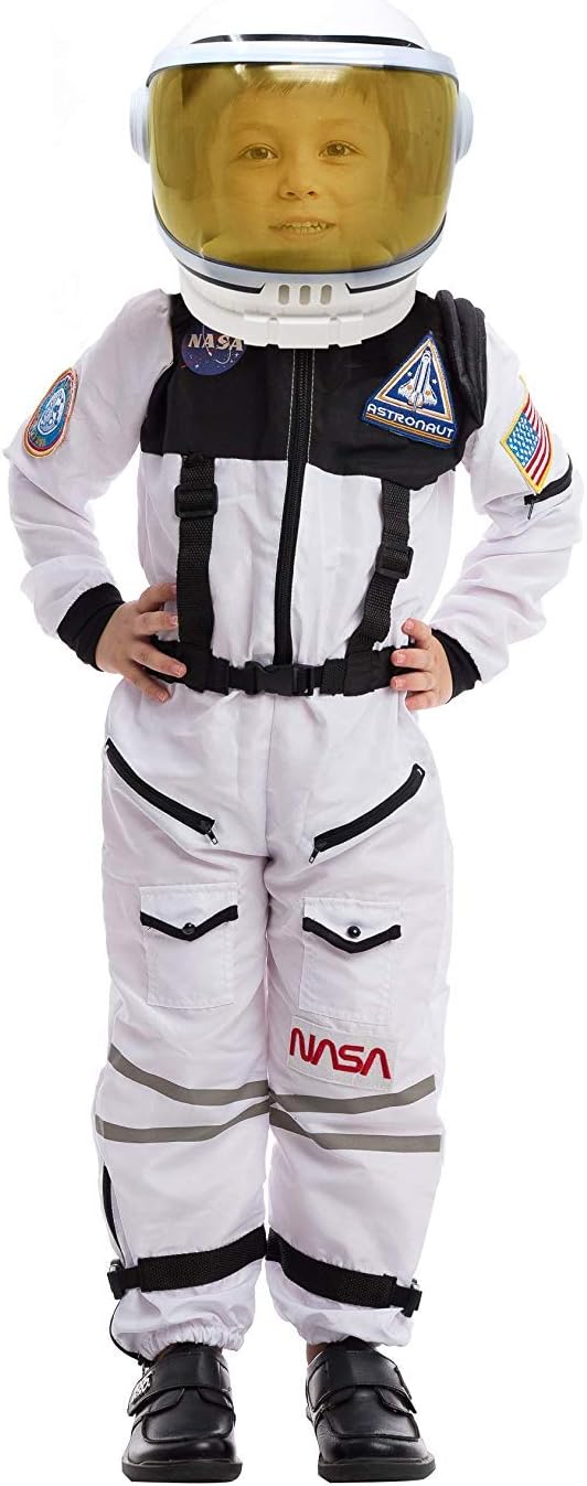 Spooktacular Creations Astronaut Costume with Helmet, Space Suit for Toddler, Kids Astronaut Halloween Costume for Cosplay