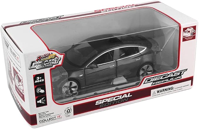 Diecast Toy 3 Car Model,Zinc Alloy Simulation Casting car Model Pull Back Vehicles,1:32 Scale Mini Vehicles Toys with Lights and Music for Toddlers Kids Children Birthday Gift (Black)