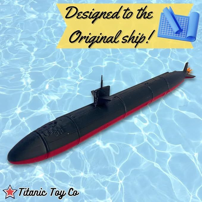 12” Los Angeles-Class Submarine Model – Detailed Replica of Iconic Navy Submarine – Nautical Enthusiasts and Military Collectors Titanic Toy, Titanic Model, Titanic Toys For Kids, Toy boat, Toy Ship