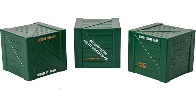 Lionel Battery-Operated North Pole Central Freight Toy Train Set with Bluetooth, Locomotive, Train Cars, & Track with Authentic Train Sounds, Lights, & Water Vapor Smoke Effects for Kids 4+