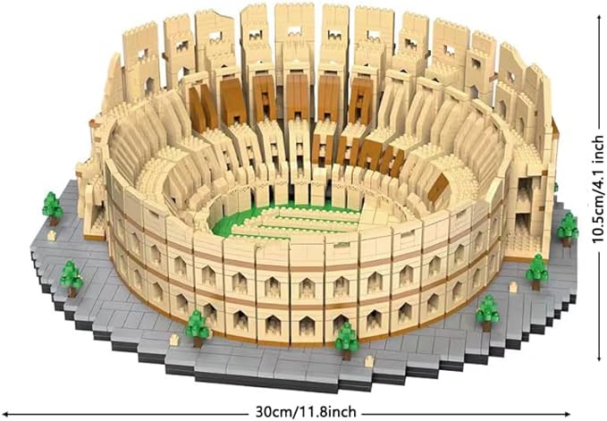 5000pcs Euro Construction Roma Colosseum Micro Mini Building Blocks Toys - Bring The Ancient History Home & Enjoy Challenging Entertainment Time