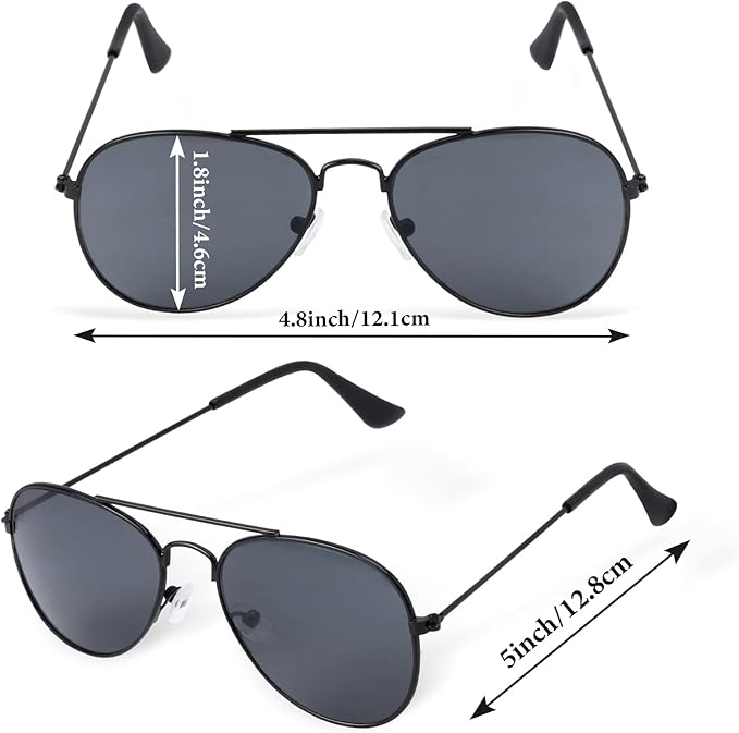 Kids Police Officer Costume Set 6 Pcs Including Cop Hat Vest Sunglasses Badge Walkie Talkie for Pretend Play Dress Up