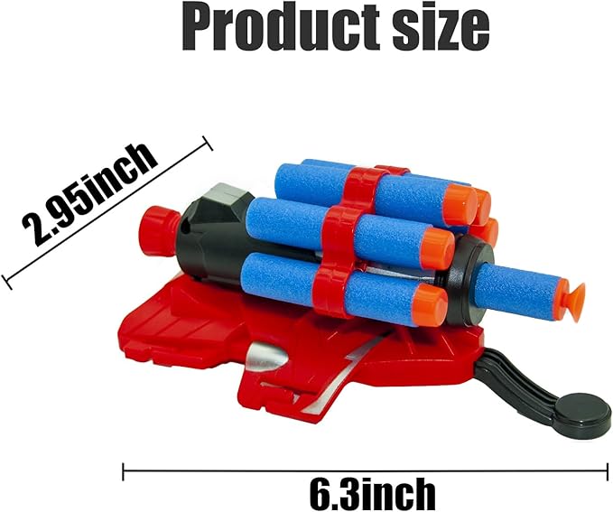 2 Sets Spider Web Shooters Cosplay Launcher Gloves with Wrist Toy Set Hero Webs Shooter for Kids