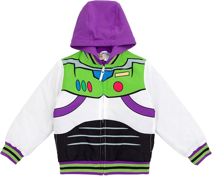 Disney Toy Story Cars Zip Up Varsity Bomber Jacket Toddler to Little Kid Sizes (2T - 7-8)