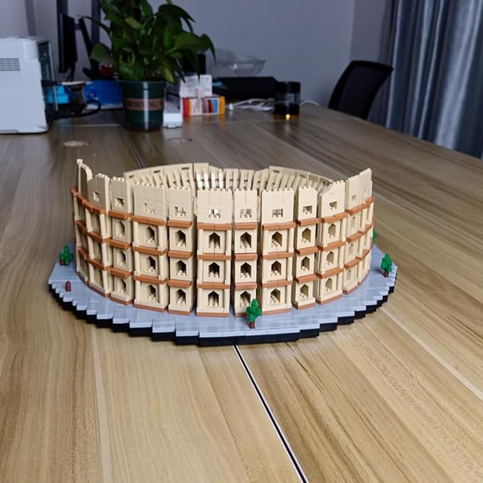 5000pcs Euro Construction Roma Colosseum Micro Mini Building Blocks Toys - Bring The Ancient History Home & Enjoy Challenging Entertainment Time