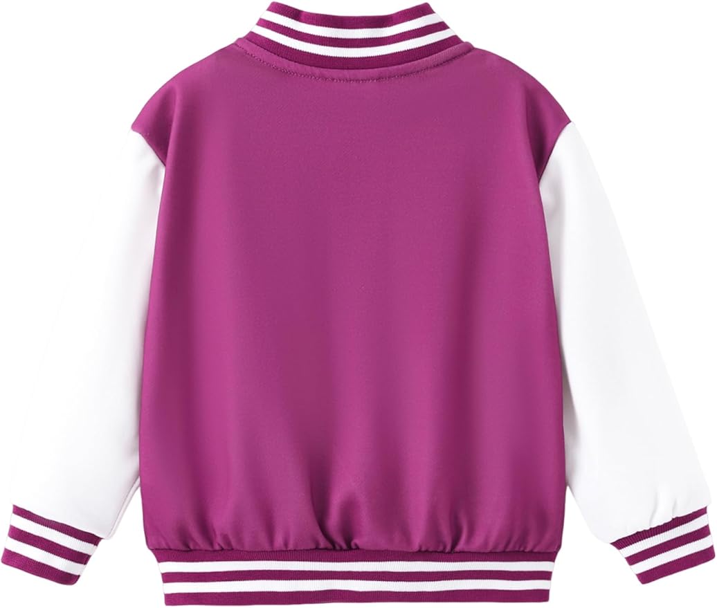 Disney Minnie Mickey Stitch Princess Frozen Elsa Marvel Jacket Lightweight Coat Button up Color Block Sweatshirt 2-14 Years