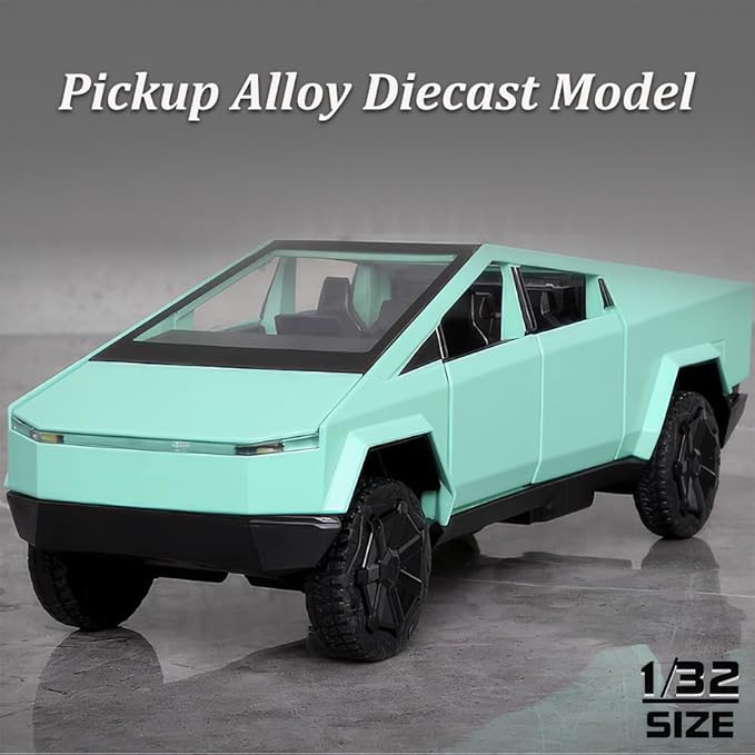 1/32 Diecast Pickup Car Model Alloy Toy Car with Sound Light and Pull Back, Toy Trucks for Boys Pickup Truck Toy Metal Model Trucks for Kids Gift Truck Enthusiasts Collection