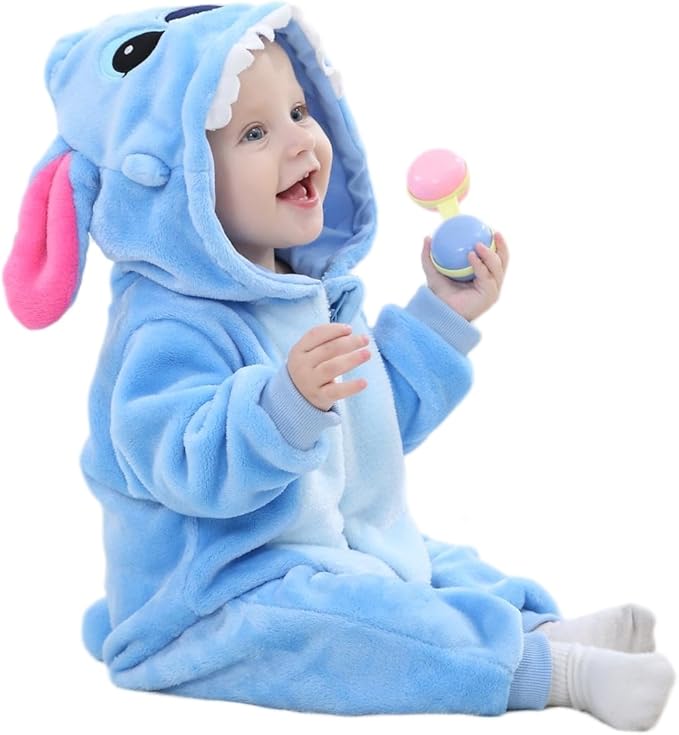 Dream cosplay Unisex Baby Costume,Baby Flannel Animal Halloween Home Clothing