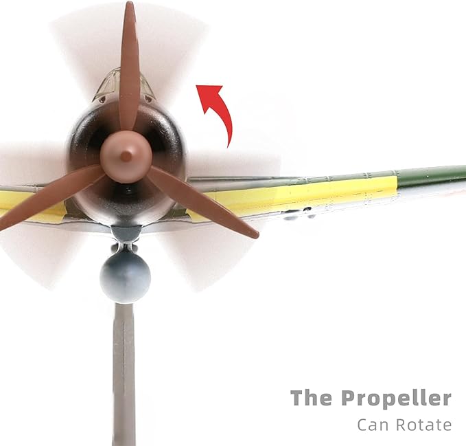 1/72 Mitsubishi A6M5 52type Zero Diecast Metal Aircraft Model Kit JP WWII Vintage Fighter Airplane Model with Stand for Adult Military Enthusiasts Collections or Gift (1945 A6M5)