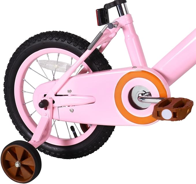 JOYSTAR Vintage Kids Bike with Training Wheels & Basket, 12 14 16 20 24 Inch Girls Bike for 2-14 Years Old, Multiple Colors