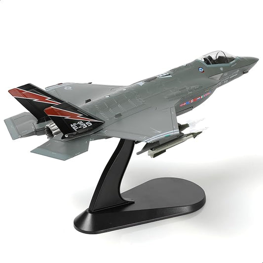 1/72 F-35A Lighting II Fighter Aircraft Model Fighter U.S. Airforce AF-01 Die-cast Aircraft Model with Display Stand Squadron F35A Flight Mode (AF-01) Model Collection Gift for Adults