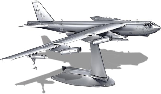 Piececool 3D Puzzles for Adults, 1:200 Scale Bomber American Military Airplane Metal Model Building Kits DIY Assembly Brain Teaser Puzzle, Best Gifts & Desk Decor