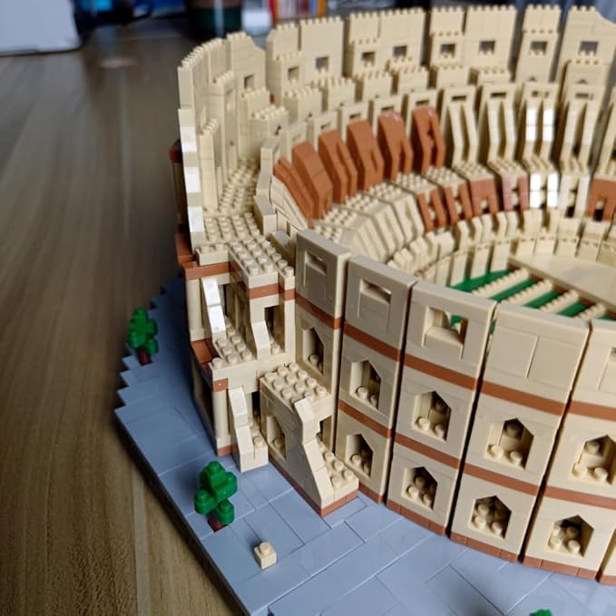 5000pcs Euro Construction Roma Colosseum Micro Mini Building Blocks Toys - Bring The Ancient History Home & Enjoy Challenging Entertainment Time