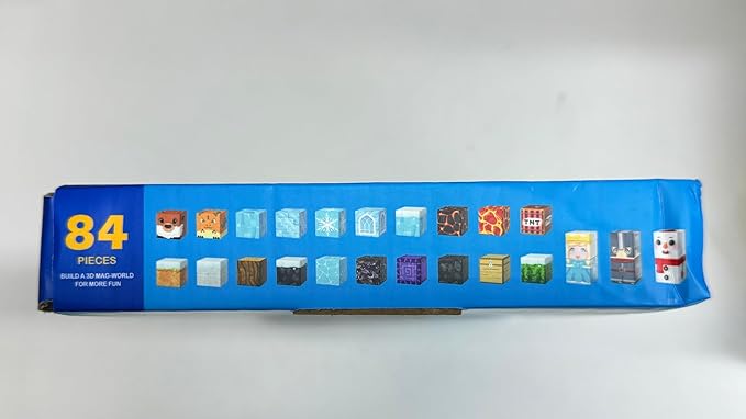 Coodoo Frozen Toys Magnetic Blocks - Build Mine Magnet World Frozen & Lava Set, Magnetic Tiles Building Blocks Toddler STEM Sensory Outdoor Kids Toys, Gifts for Boys & Girls for Ages 3 4 5 6 7 8