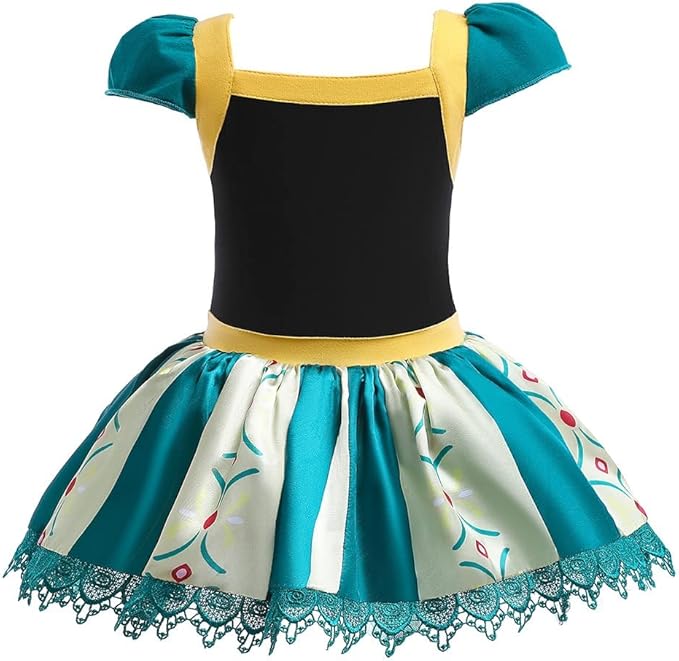 DYMCII Baby Girls Princess Ballet Dress Short Sleeve Leotards Skirted Tutu Dancewear Halloween Christmas Party Fancy Costume