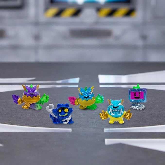 MrBeast Lab Swarms Series 2 Atomic Lab 5 Pack – Collectible Micro Beasts, Add Water & Shake Test Tube to Reveal 2 of 5 Surprise 1" Figures, 85 to Collect, Mystery Teams, Fun Unboxing Toy for Kids 5+