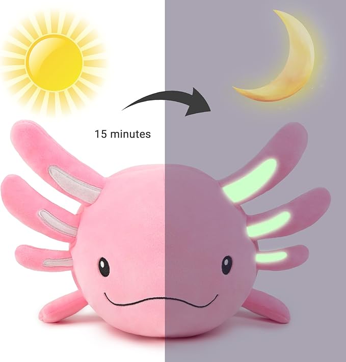 Niuniu Daddy 23" | 5Pcs Axolotl Plush Toys with 4 Babies Inside- Soft Pink Axolotl Stuffed Animal, Cute Birthday Or Christmas Plushies Gift for Girls & Boys