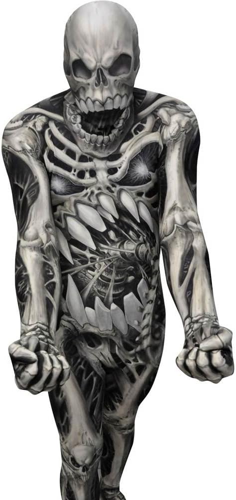 Morphsuits mens Monster Skull and Bones Costume Skeleton