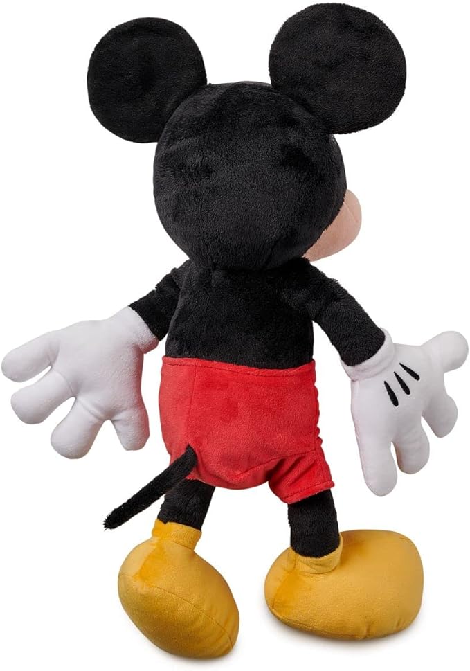 Disney Store Official Mickey Mouse Medium Soft Toy for Kids, Cuddly Character with Fuzzy Texture and Embroidered Details, Soft Tail, Plushy Suitable for All Ages.