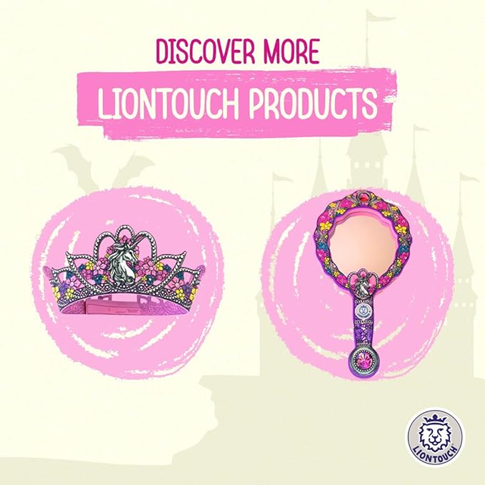 Liontouch - Unicorn Princess Set for Girls - 3-6 Years | Medieval Style Toy Sword & Shield for Pretend Play for Toddlers with Gemstones | Safe & Durable Foam Accessories for Royal Dress Up & Costumes