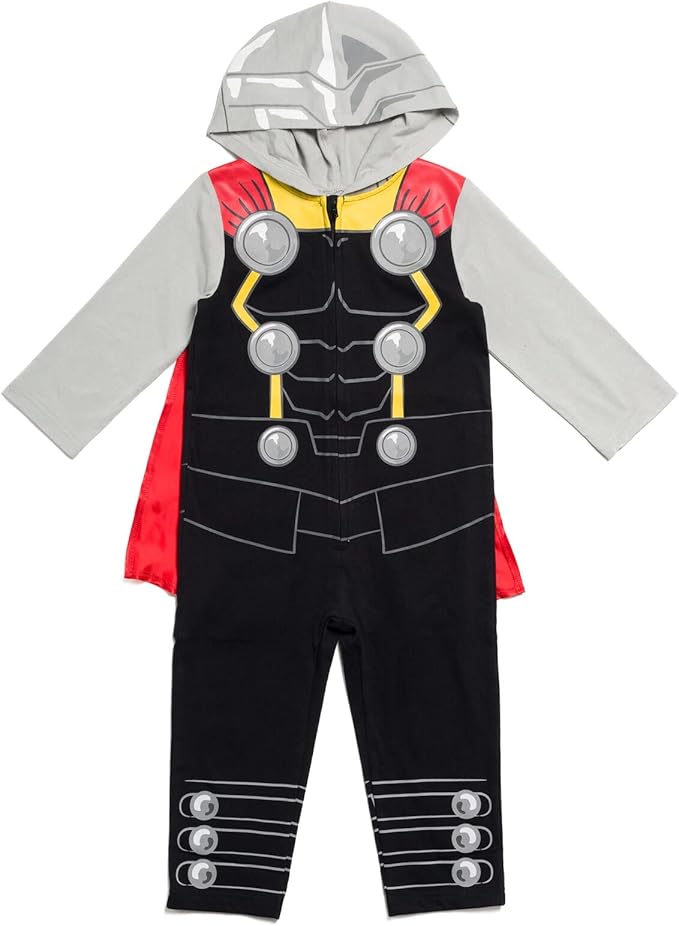 Marvel Avengers Spider-Verse Spider-Man Venom Iron Man Zip Up Cosplay Coverall Newborn to Little Kid