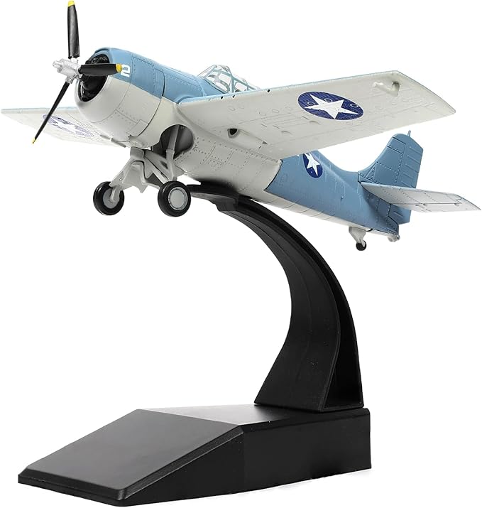 1/72 F4F Wild Cat USA Fighter Model World War II Vintage Warplane Metal Diecast Aircraft Military Display Airplane for Display Collection or Gift