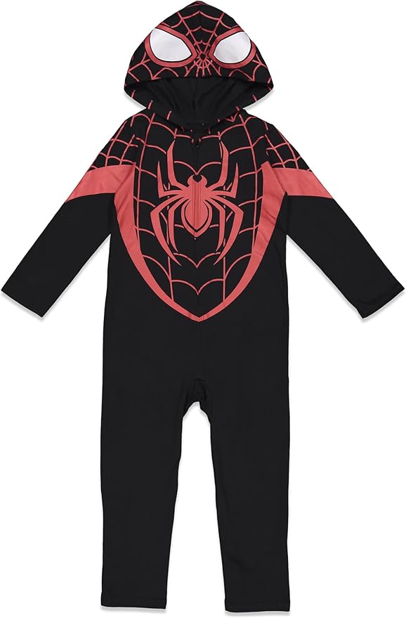 Marvel Avengers Spider-Verse Spider-Man Venom Iron Man Zip Up Cosplay Coverall Newborn to Little Kid